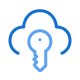 Key and the cloud icon