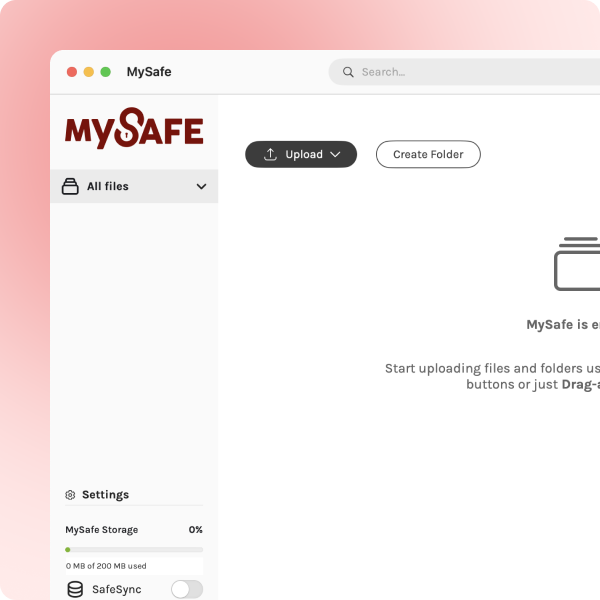 MySafe example home page